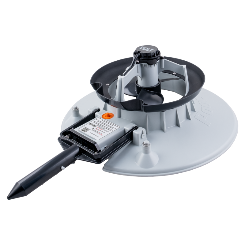 Water Tech VOLT Leaf Vac battery powered leaf vacuum showing handle and vacuum head