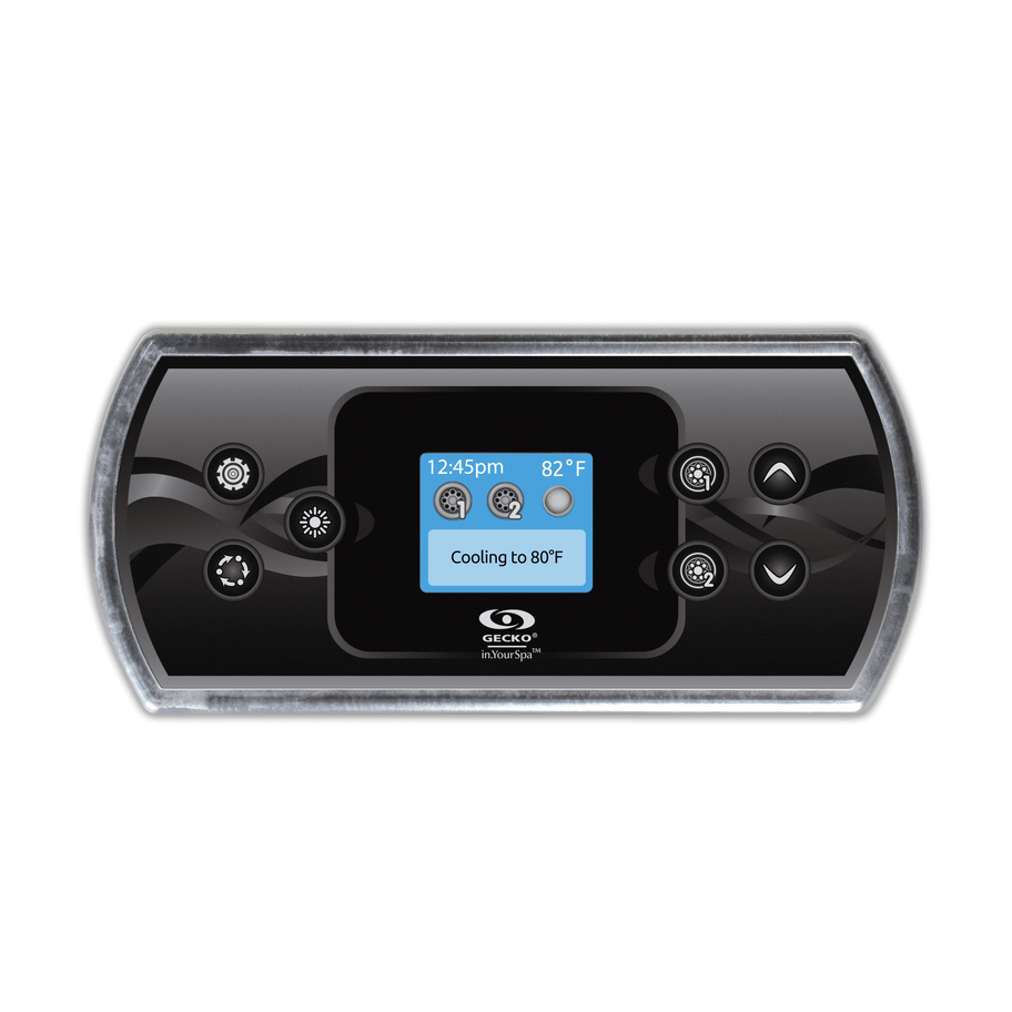 Gecko IN.K500 7-Button topside control with colour display for Y-Series hot tub packs