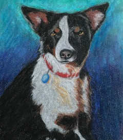 Tiger Too, pastel, 9" x 12", SOLD