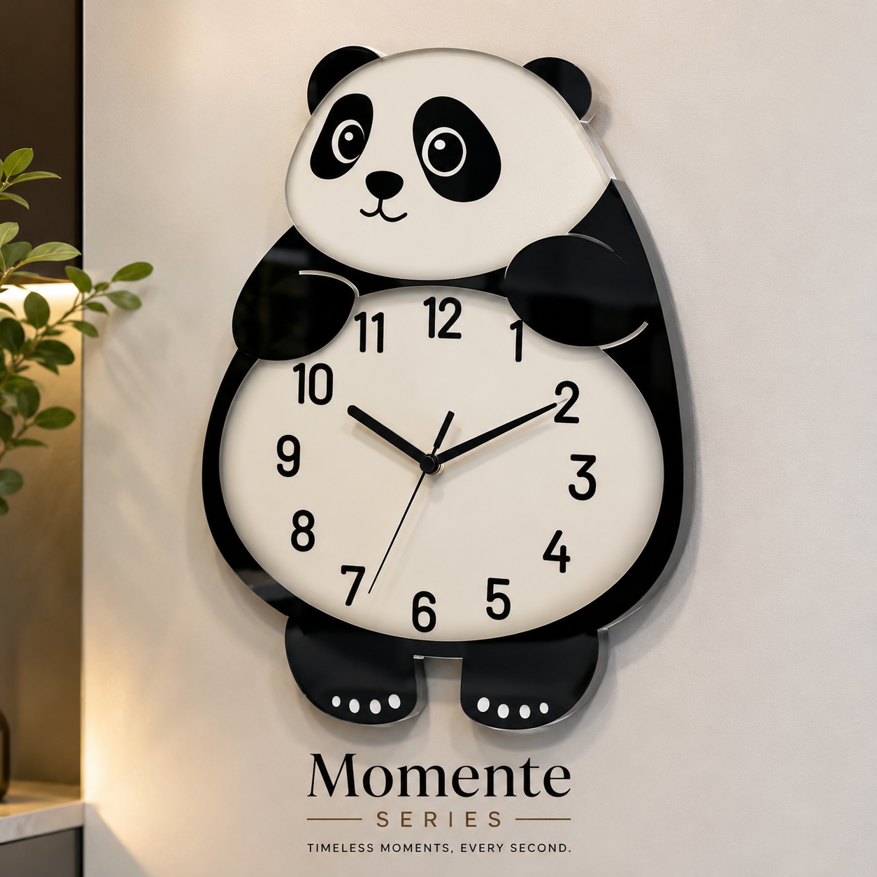 Momente Panda Acrylic Wall Clock