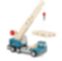 Kranwagen mit Palette