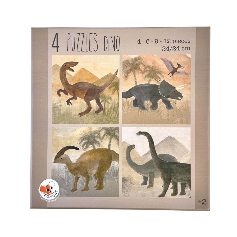 Dinosaurier Puzzle für Kinder im 4er-Set von Egmont Toys