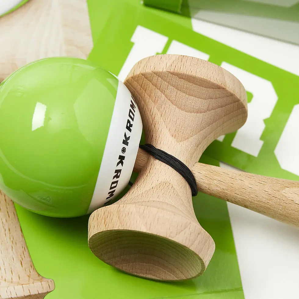 Miniaturbild: KROM Kendama POP LOL LIME GREEN, hellgrün, limettengrün