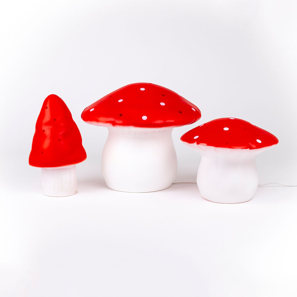 Thumbnail: Pilzlampe in Rot mit weißen Punkten von Egmont Toys