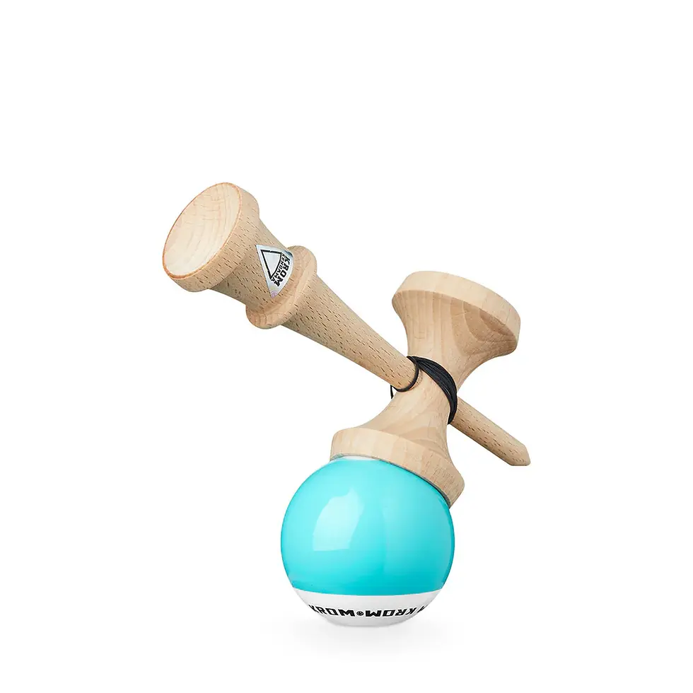 Miniaturbild: KROM Kendama POP LOL SKY BLUE, hellblau, türkis