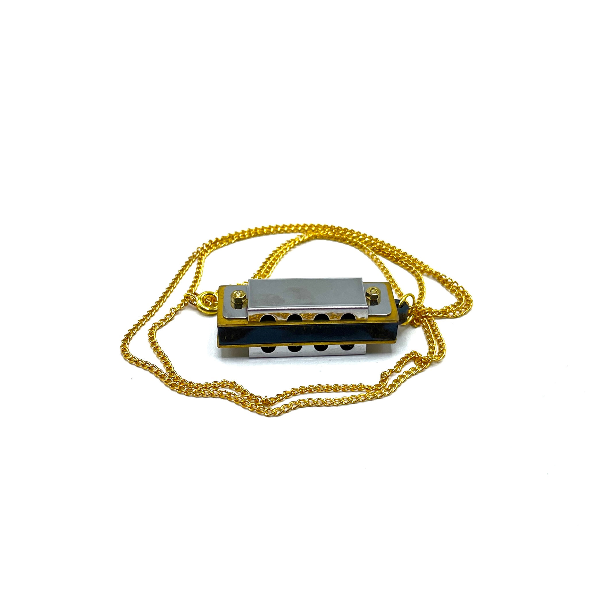 8-tönige Mini-Mundharmonika mit Kette