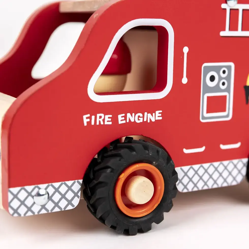 Miniaturbild: Feuerwehrauto aus Holz, Egmont Toys