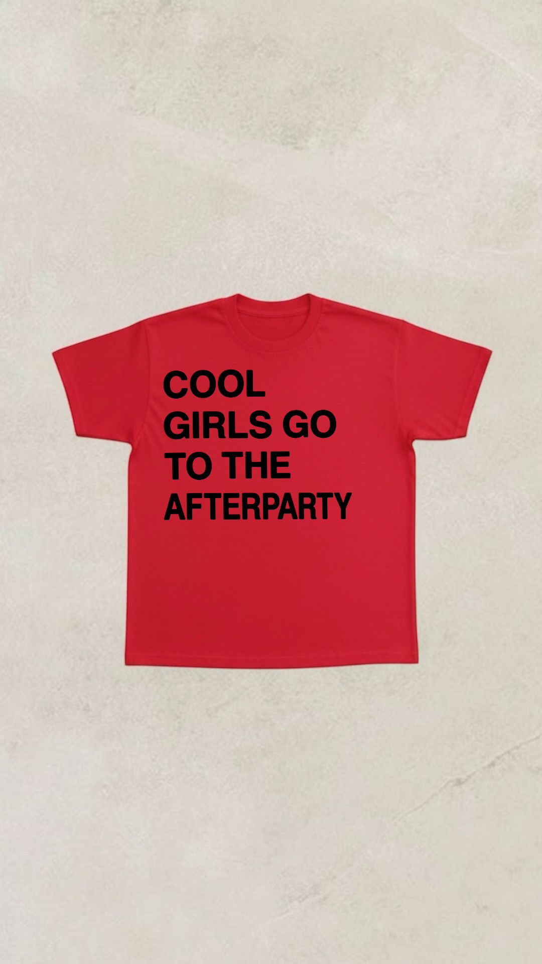 Cool girls go to the after party 
