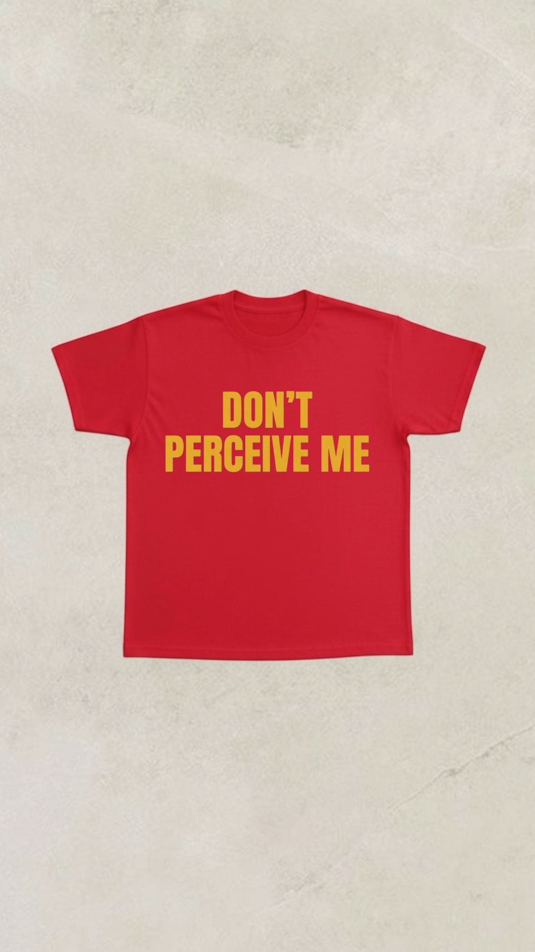 Don’t perceive 
