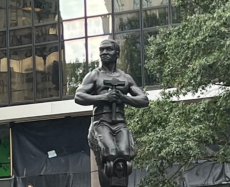 One of Charlotte's Four Wards Statues