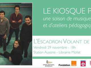 Le vendredi 29 novembre à 18h, regardez en direct notre concert Kapsberger à la Station Ausone de la