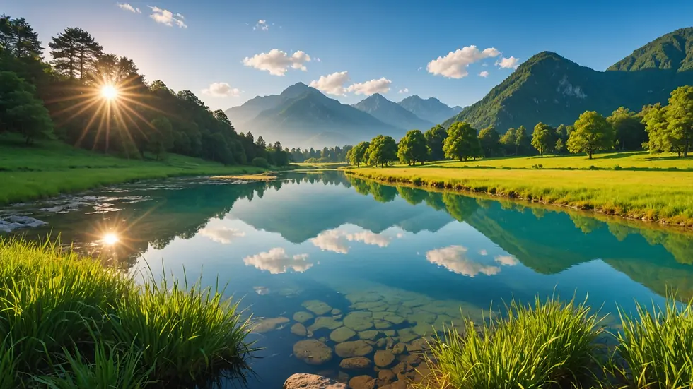 A serene landscape symbolizing spiritual healing