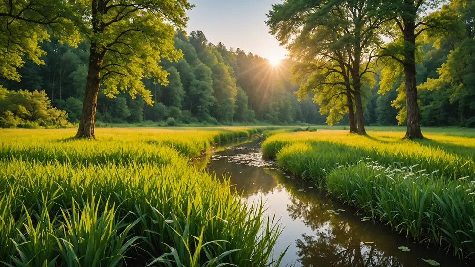 A serene moment in nature that embodies authenticity and inner beauty