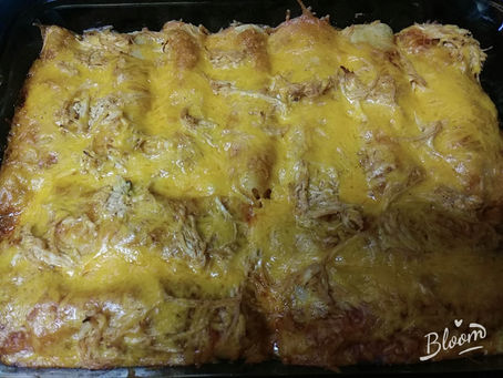 "Crazy Okie Life's Delicious Chicken Enchiladas: A Not-So-Authentic, Yet Mouthwatering Recipe"