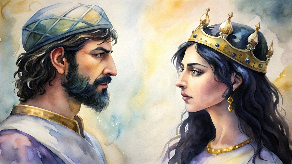 King Ahab and Queen Jezebel