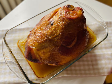 Easter Ham with Brown Sugar-Mustard Sauce