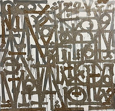 RETNA (b. 1979) I Love You, Except You, 2023 Acrylic and Crystaline on Canvas 72 x 72 inÂ
