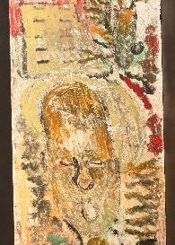 Purvis Young (1943 - 2010)
Angel in the City, 1992
Mixed Media house paint on panel 48.50 x 17 in
