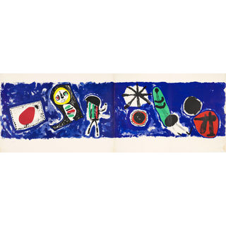 Joan Miro (1893 - 1983)
Nocturne, 1958, (HC/100 + HC)
Lithograph in colors, on wove paper, 20.37 x 58.25 in (51.74 x 147.96 cm)
