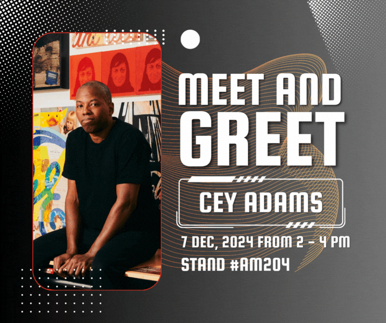 Cey Adams, a founding creative director of Def Jam Recordings, significantly influenced the art world through his graphic design work, creating iconic album covers, logos, and visual campaigns, often incorporating text and mixed media, exploring themes of identity, culture, and social issues - challenging views on race, culture, and politics. Join Burgess Modern + Contemporary on December 7, 2023, from 2 – 4 pm in stand #AM204 at Art Miami for an artist Meet & Greet. For more information email info@burgesscontemporary.com or call 954-524-2100 #artmiami #artmiami2023 #ceyadams #meetandgreet #meettheartist #BurgessContemporary #DefJamRecordings #DefJam #DefJamCreativeDirector