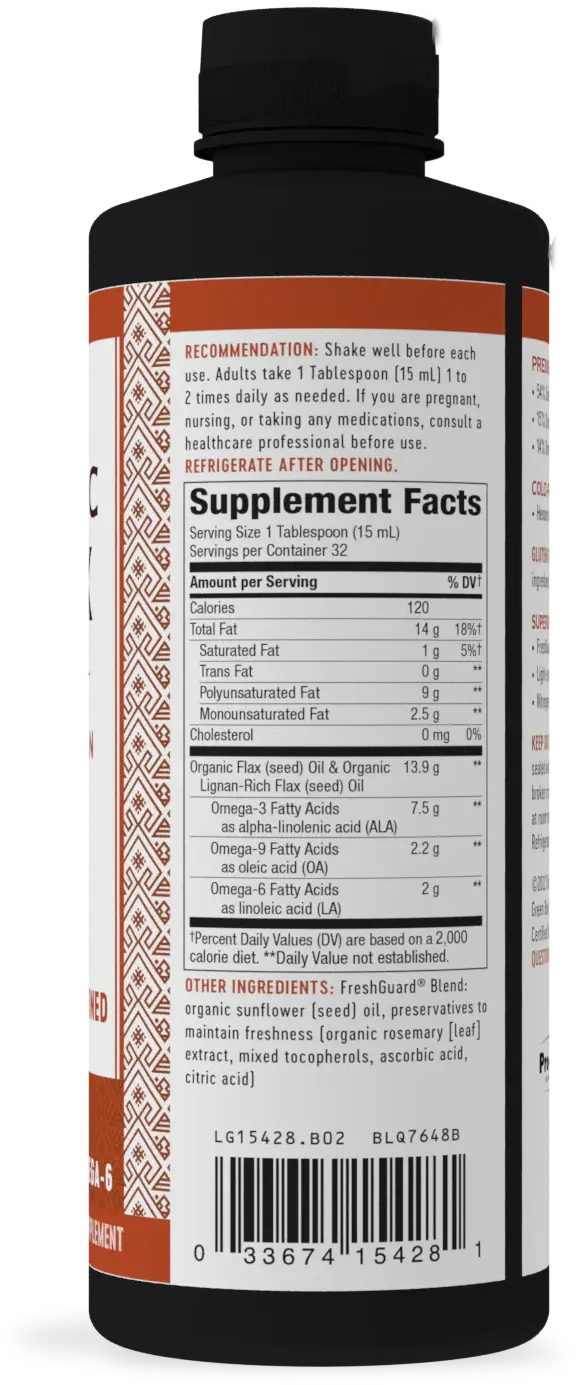 Nature's Way - EFA Gold Flax Oil - Super Lignan (Organic)