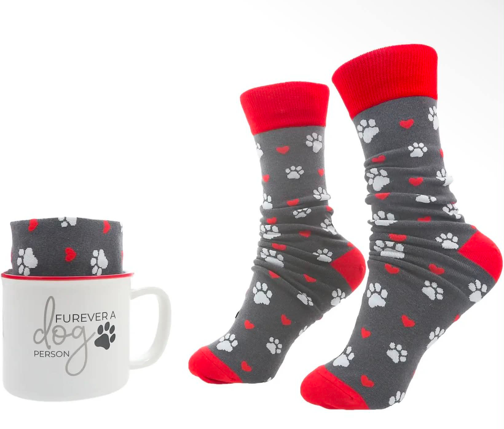 Dog person 18oz mug and crew socks
