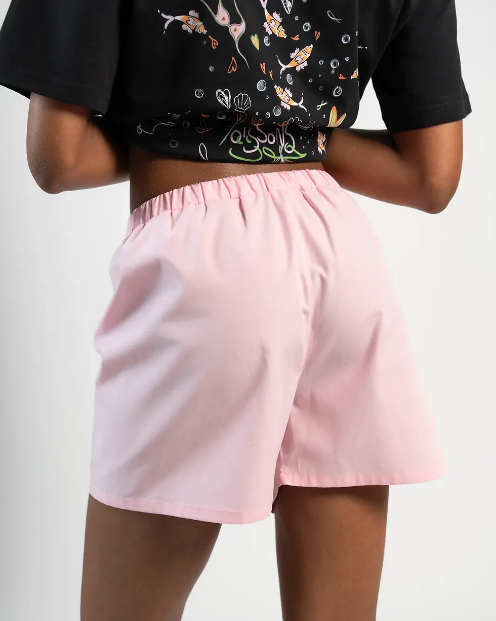 Miniature : Short brodé Rose