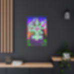 Thumbnail: Psychedelic Multi‑Armed Goddess Matte Canvas Wall Art