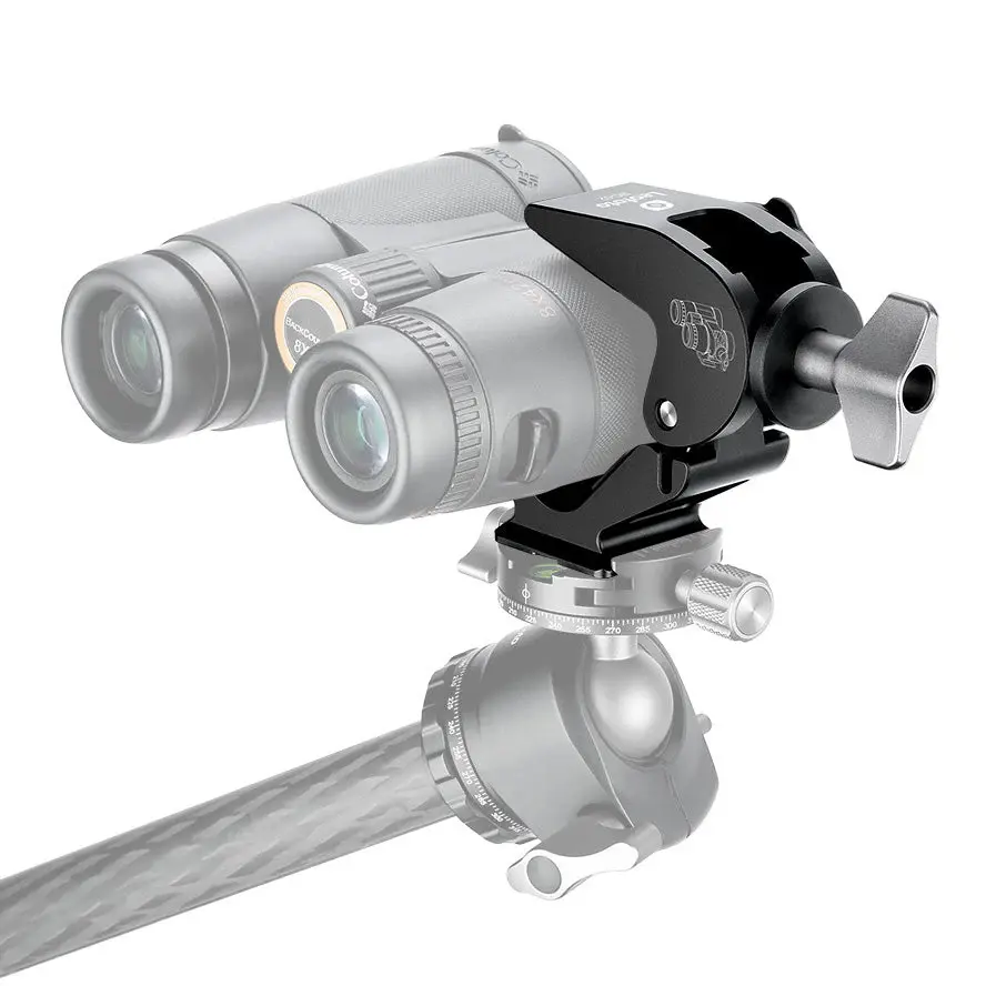Thumbnail: Leofoto BC-02 Universal Binocular Clamp Holder with Arca-Swiss Foot