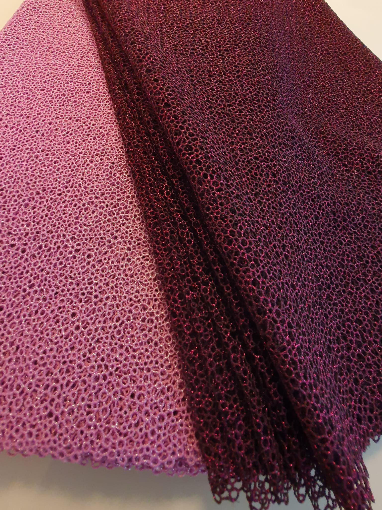 Auriella Magenta Swiss luxury lurex fabric