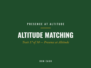 Altitude Matching: Why “Not Executive Ready” Isn't About What You Know
