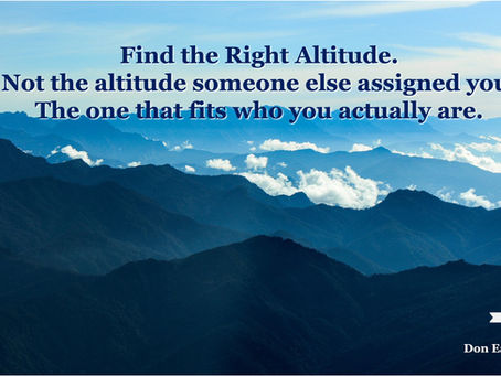 Find the Right Altitude