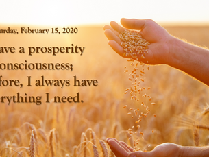 Affirmation for Saturday, February 15, 2020
