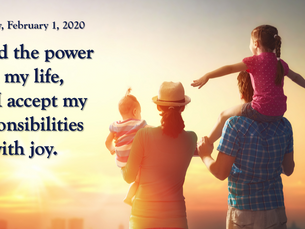 Affirmation for Saturday, February 1, 2020