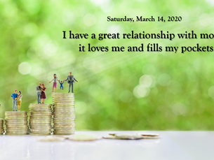 Affirmation for Saturday, March 14, 2020