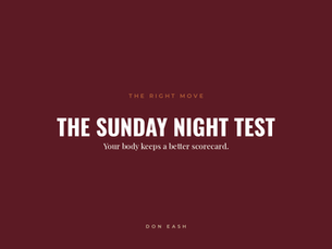 The Sunday Night Test: How to Know If It’s Time to Move