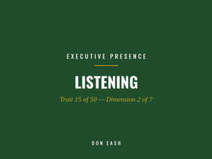 Listening — Trait 15 of 50