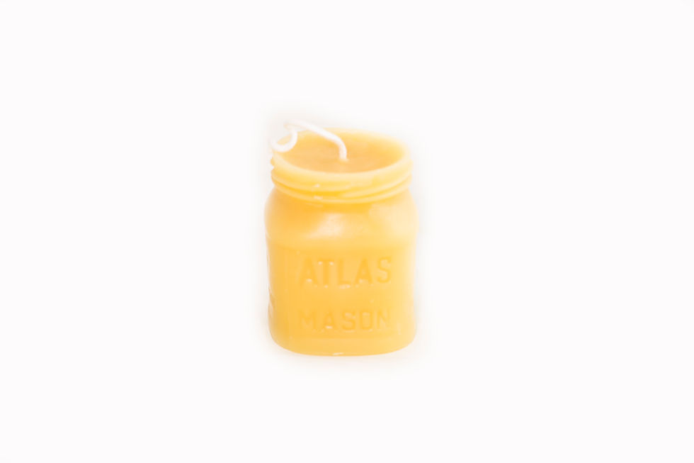 Thumbnail: Beeswax Mason Jar Candle small
