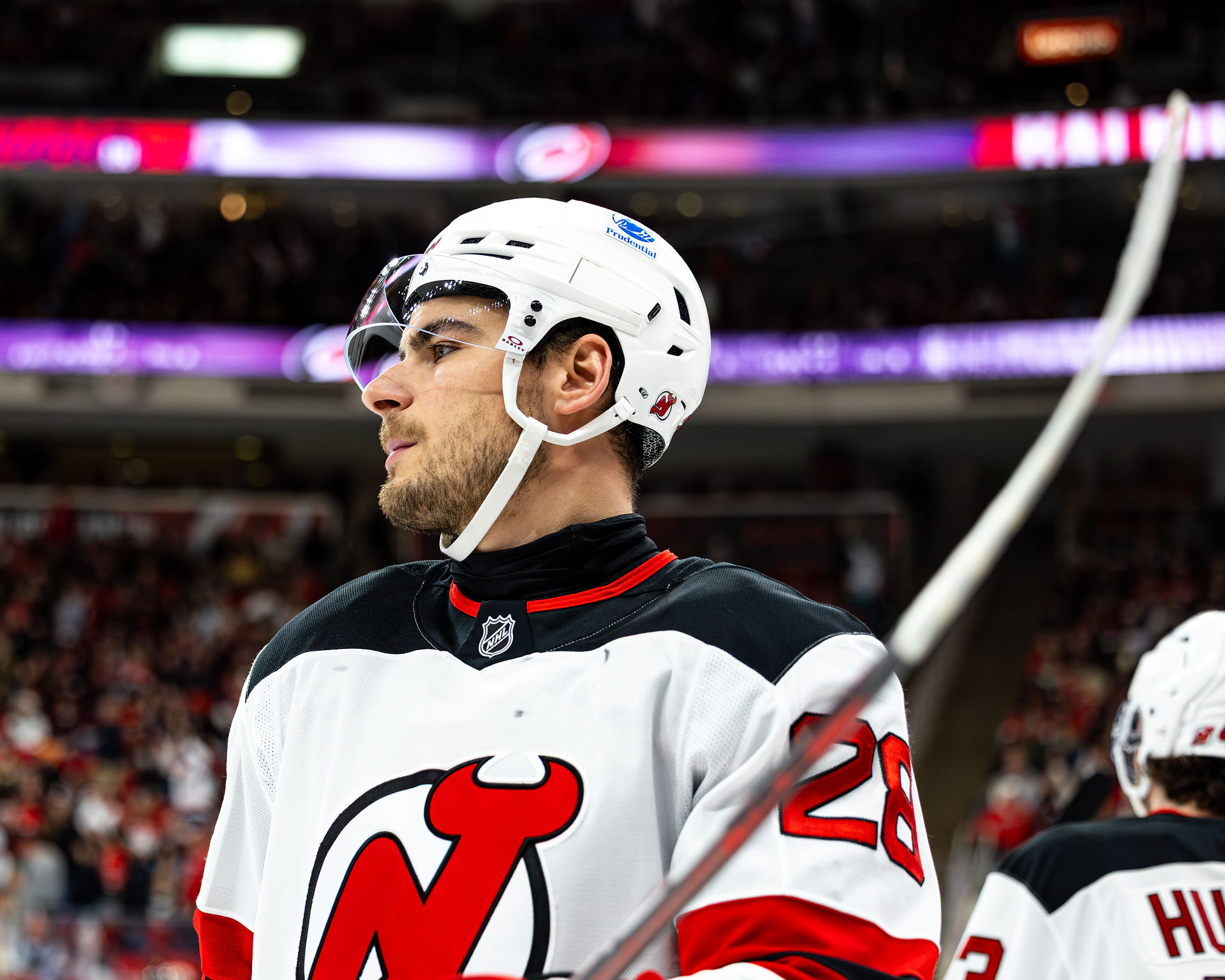 The New Jersey Devils vs. the Carolina Hurricanes, photographed by Christina Winnegar.