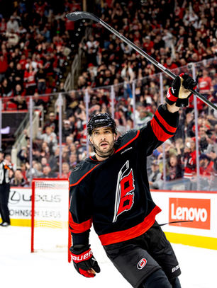 The New Jersey Devils vs. the Carolina Hurricanes, photographed by Christina Winnegar.