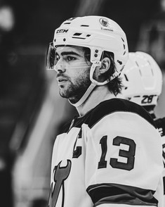 The New Jersey Devils vs. the Carolina Hurricanes, photographed by Christina Winnegar.