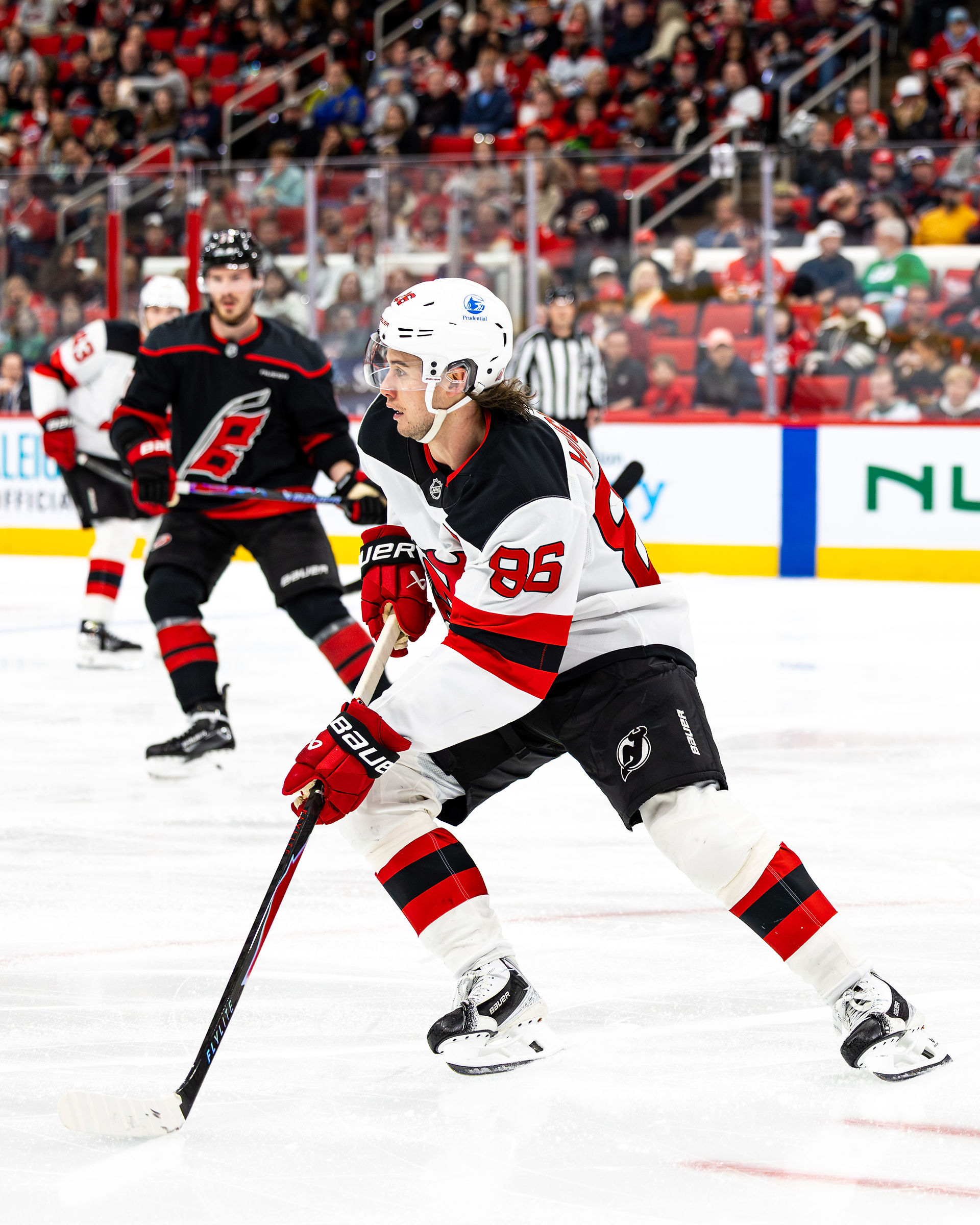 The New Jersey Devils vs. the Carolina Hurricanes, photographed by Christina Winnegar.