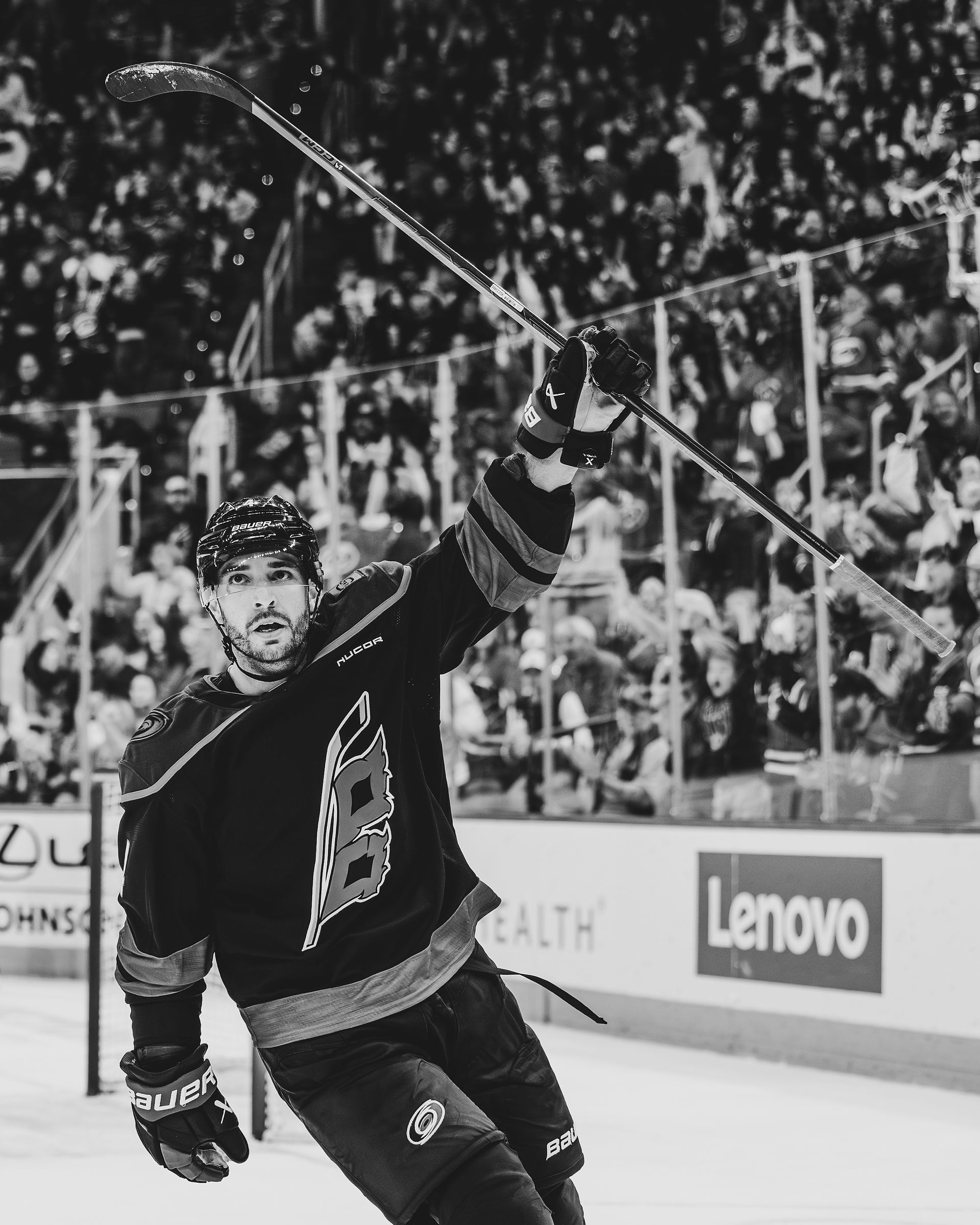 The New Jersey Devils vs. the Carolina Hurricanes, photographed by Christina Winnegar.