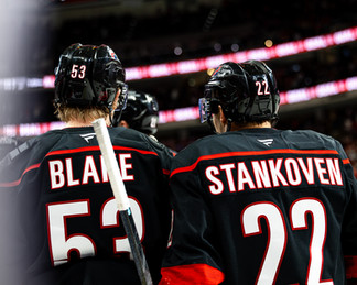 The New Jersey Devils vs. the Carolina Hurricanes, photographed by Christina Winnegar.