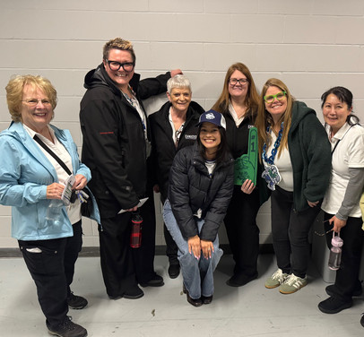 These are the Roger’s forum arena 50/50 ticket volunteers
