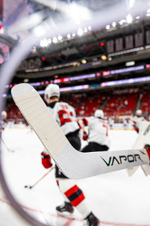 The New Jersey Devils vs. the Carolina Hurricanes, photographed by Christina Winnegar.