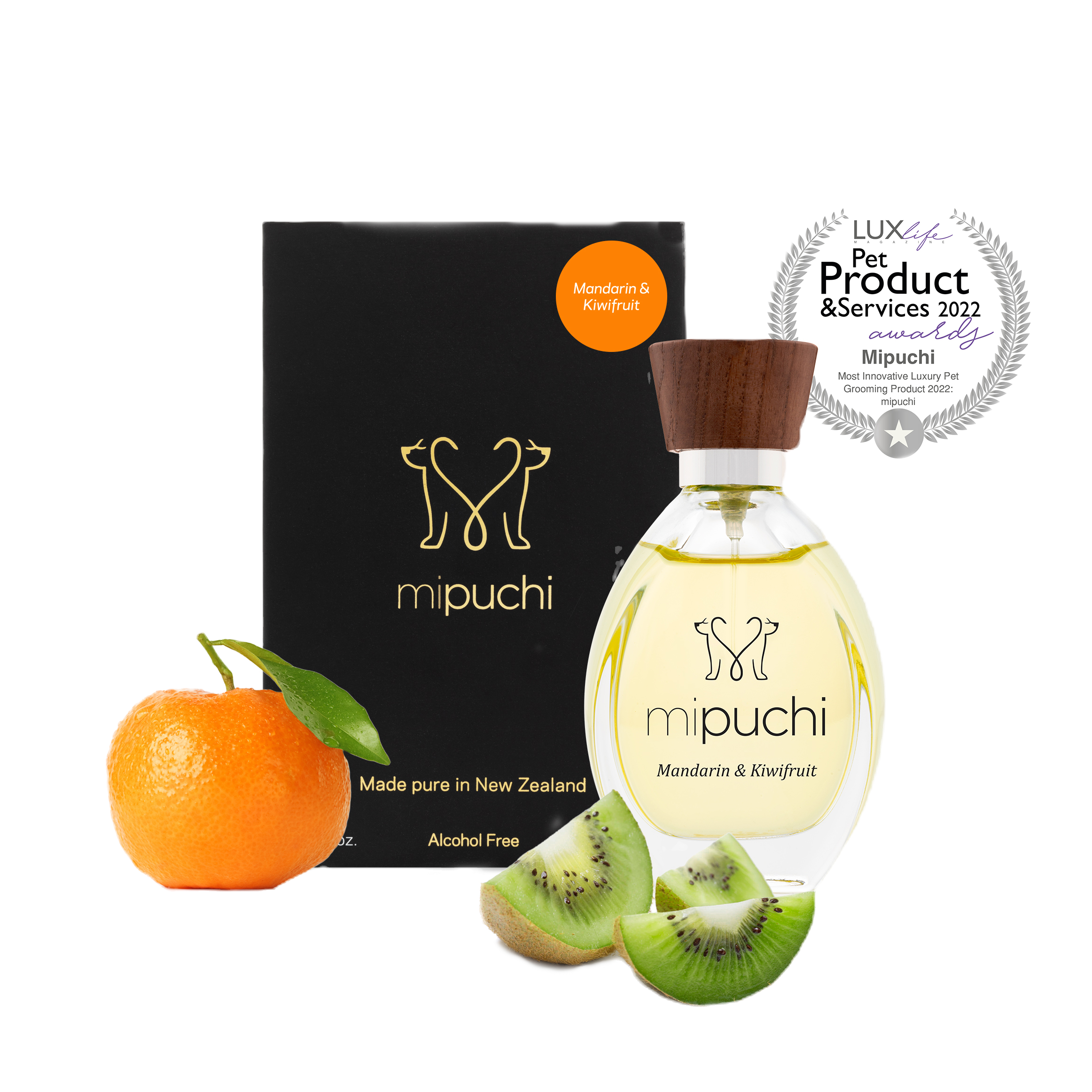 Mipuchi Luxury Dog Perfume - Mandarin & Kiwifruit