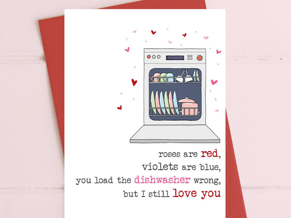 Roses are red… you load the dishwasher wrong