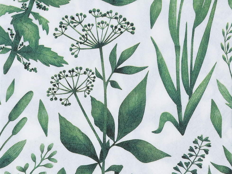 Green Leaf Paper Napkins