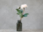 Bud vase with single rose stem